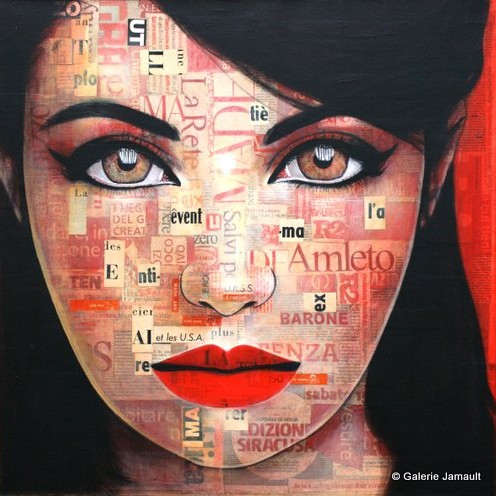 Gagnon 11 Angela 50×50 Galerie Jamault