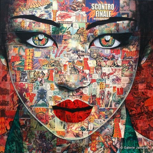 Gagnon 28 Scontro Finale 60×60 Galerie Jamault