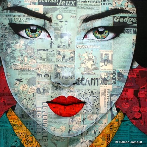 Gagnon 29 Enigmako 73×73 Galerie Jamault