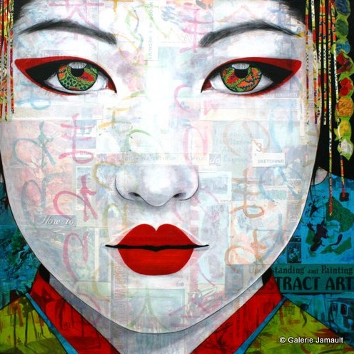 Gagnon 35 Abstract 80×80 Galerie Jamault