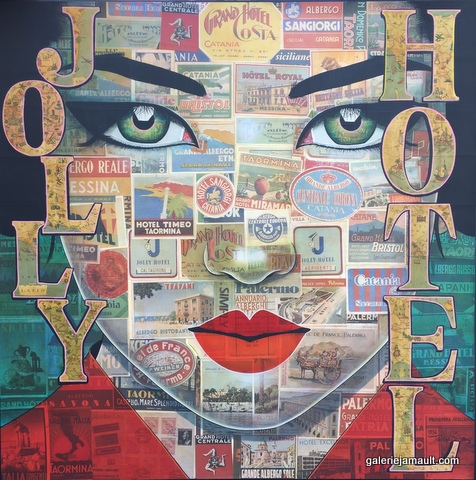 Portrait asiatique de Pauline GAGNON avec lettrage