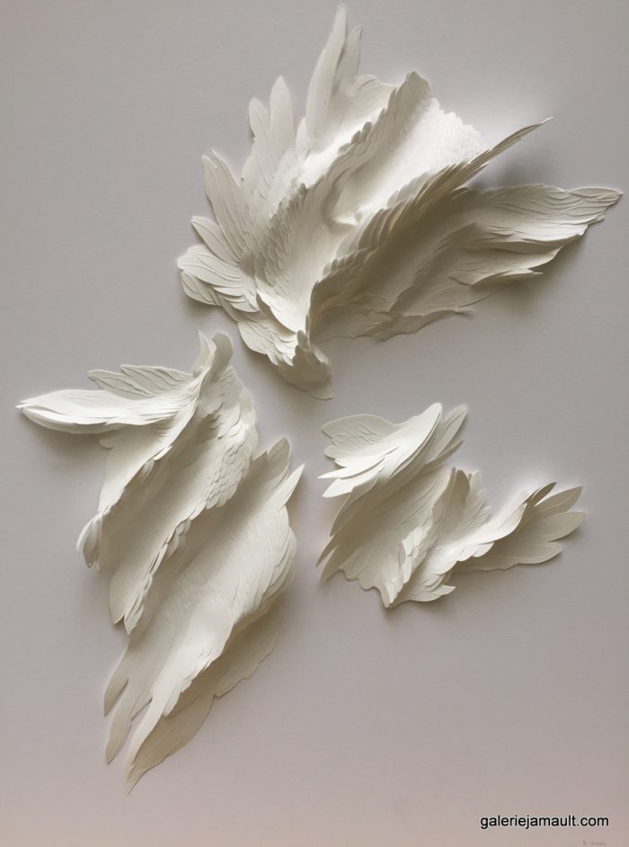 Oeuvre d'Angèle GUERRE, sculpture papier