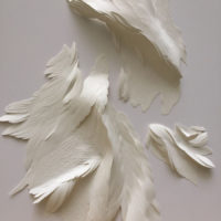 Oeuvre d'Angèle GUERRE, 80x60, papier - incision scalpel