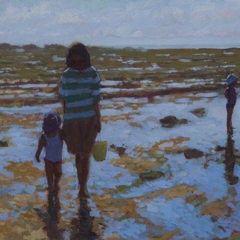 J MACKEOWN – Galerie Jamault – Fin de la journée – 60x81cm 🔴 (vendue)