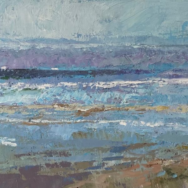 J MACKEOWN – Galerie Jamault – Il y a une vague 25×75 🔴 vendu (vendu) Tableau original de James Mackeown (peinture à l'huile sur toile) présenté à la Galerie Jamault de Paris