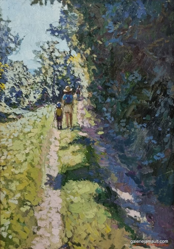 Visuel du tableau Chemin vers la plage 65x46 cm, peint par James MACKEOWN.