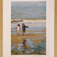 Visuel présentant un tirage d'art issu d'un tableau de James MACKEOWN. Edition limitée de 30 exemplaires - exemple d'encadrement