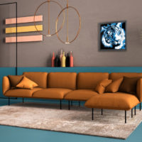 TIGRE bleu - A. Gamard - 60x60 cm – Image 2