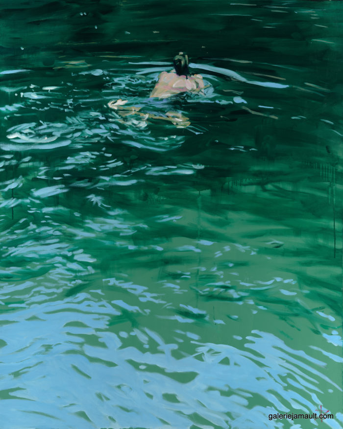 TARN SWIMMER - P. Riollet - 162x130 cm