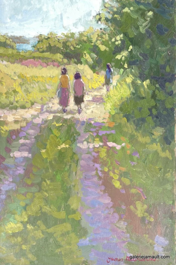 Vers la plage. Fin d'été (ENCADRE)