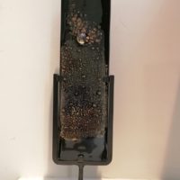 Entre ciel et terre (noir et or) - Catherine BRUGNOLO - H37 cm