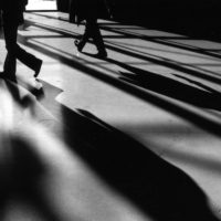 JP Bertin-Maghit - L'Homme qui marche 4- 50x60 encadré