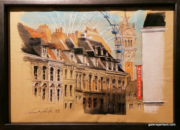 LILLE - Dessin n41 - G. Chansarel - 31,5x43,5 cm