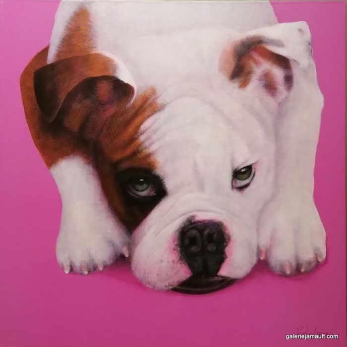 P Gagnon - English Boxer - 100x100