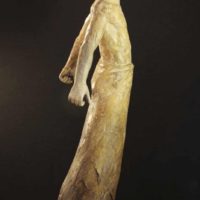 Sculpture originale de Sandra COURLIVANT, terre cuite pièce unique - inspiration Mongolie