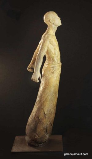Sculpture originale de Sandra COURLIVANT, terre cuite pièce unique - inspiration Mongolie