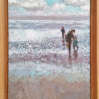J. Mackeown - A la pêche aux crevettes - 55x38 cm (ENCADRE) – Image 2