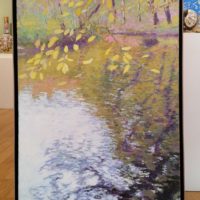 J. Mackeown - Les reflets, la rivière d'argent - 130x89 cm (ENCADRE) – Image 2