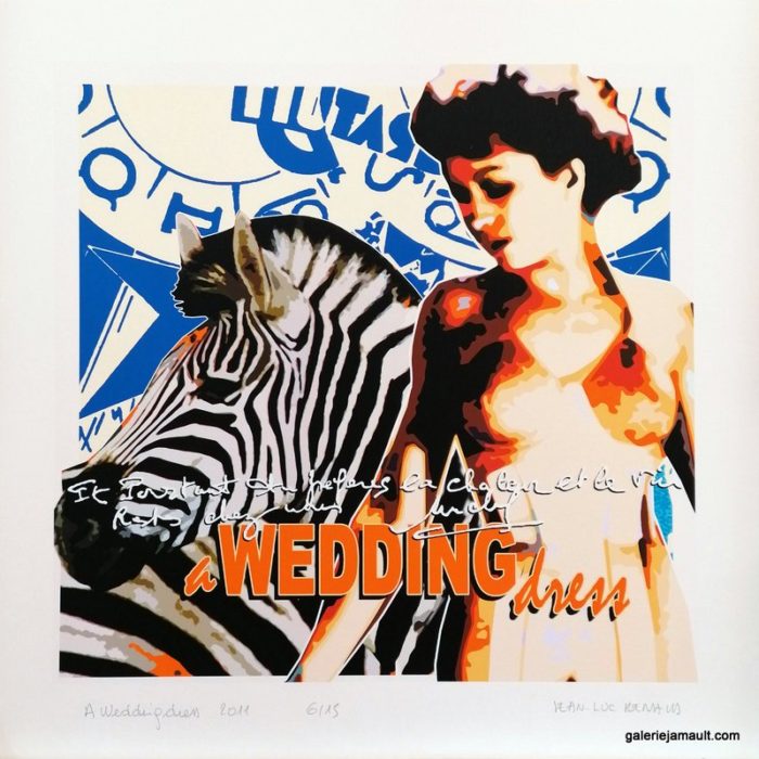 JL Renaud - A wedding dress - digigraphie 15 ex - 31x31 cm