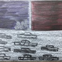 F. ANNERON - Dessin sans titre n10 - 13x18 cm