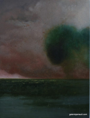 Huile sur toile originale de Sophie DUMAS, peinture pièce unique - paysage contemporain