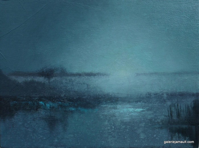 Huile sur toile originale de Sophie DUMAS, peinture pièce unique - paysage contemporain