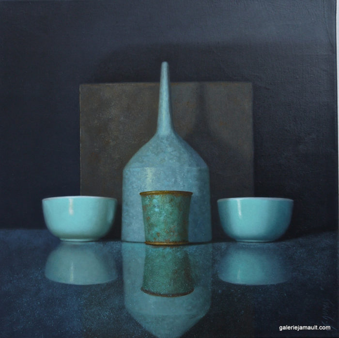 Huile sur toile originale de Sophie DUMAS, peinture pièce unique - nature morte contemporaine