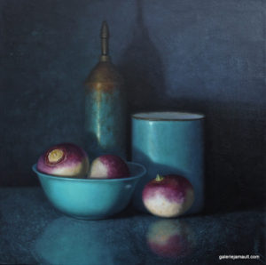 Huile sur toile originale de Sophie DUMAS, peinture pièce unique - nature morte contemporaine