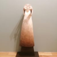 Sculpture originale de Sandra COURLIVANT, terre cuite pièce unique - inspiration Mongolie