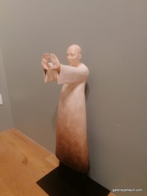 Sculpture originale de Sandra COURLIVANT, terre cuite pièce unique - inspiration Mongolie