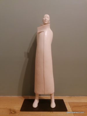 Sculpture originale de Sandra COURLIVANT, terre cuite pièce unique - inspiration Mongolie