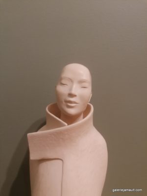 Sculpture originale de Sandra COURLIVANT, terre cuite pièce unique - inspiration Mongolie