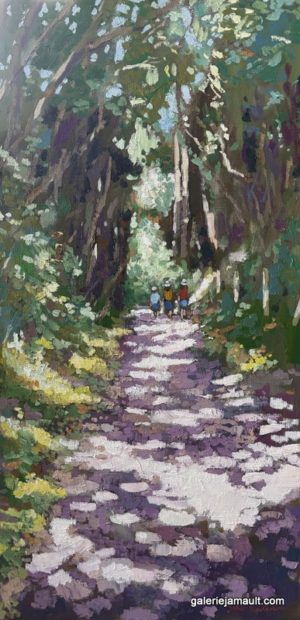 Huile sur toile originale de James Mackeown, peinture pièce unique