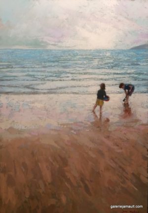 Huile sur toile orginale de James Mackeown, peinture pièce unique