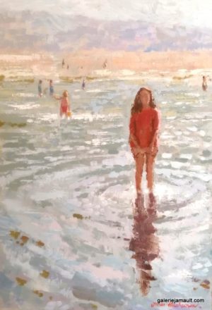 Huile sur toile originale de James Mackeown, peinture pièce unique