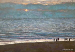 Huile sur toile originale de James Mackeown, peinture pièce unique