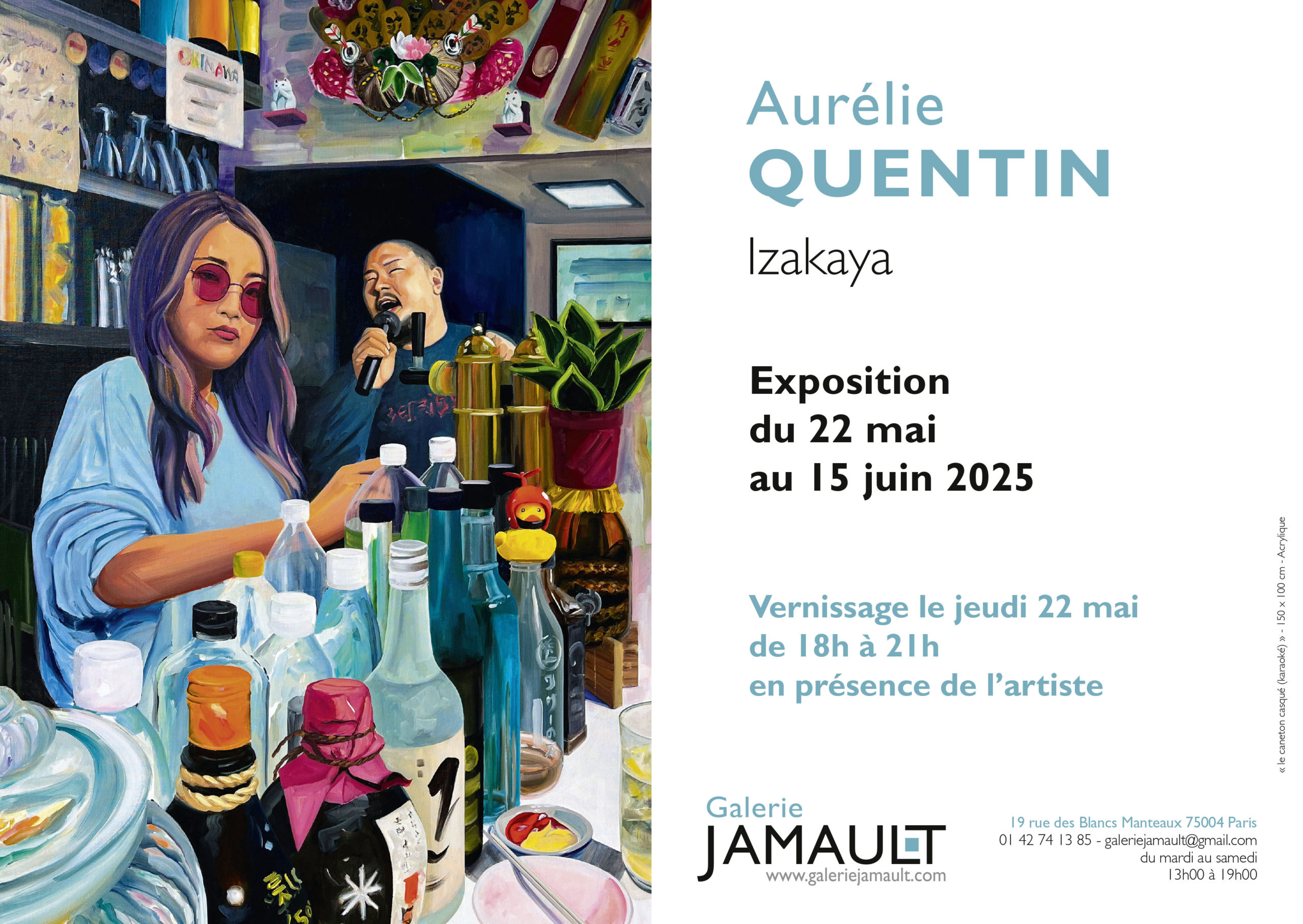 Aurélie QUENTIN exposition IZAKYA Galerie Jamault Paris 2025