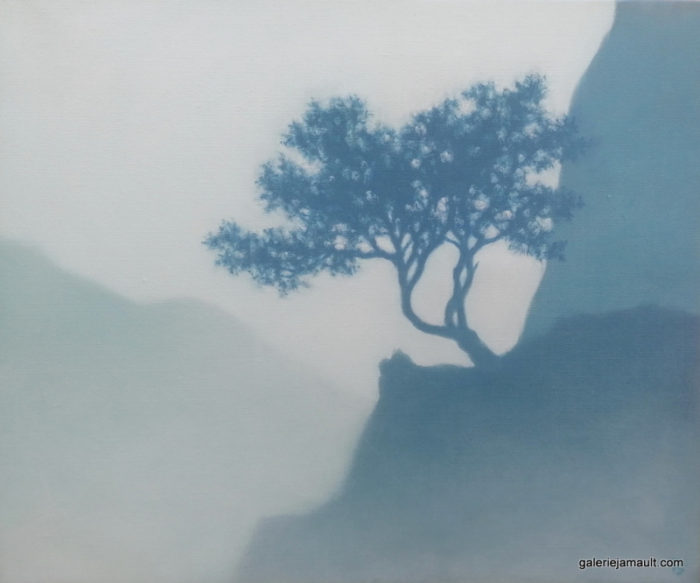 Tobias SPIERENBURG - Arbre dans les montagnes 2025-06-0059 - 50x60 cm
