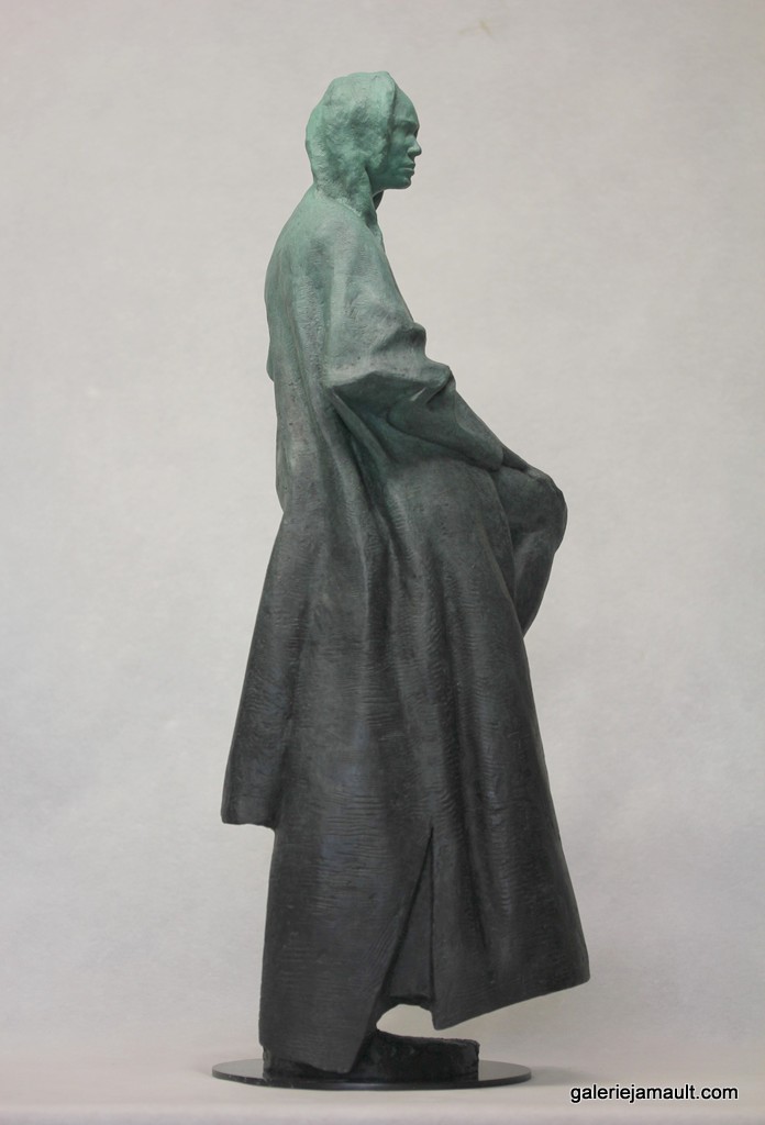 Sculpture originale en bronze de l'artiste Eric Vanel exposée à la Galerie Jamault à Paris