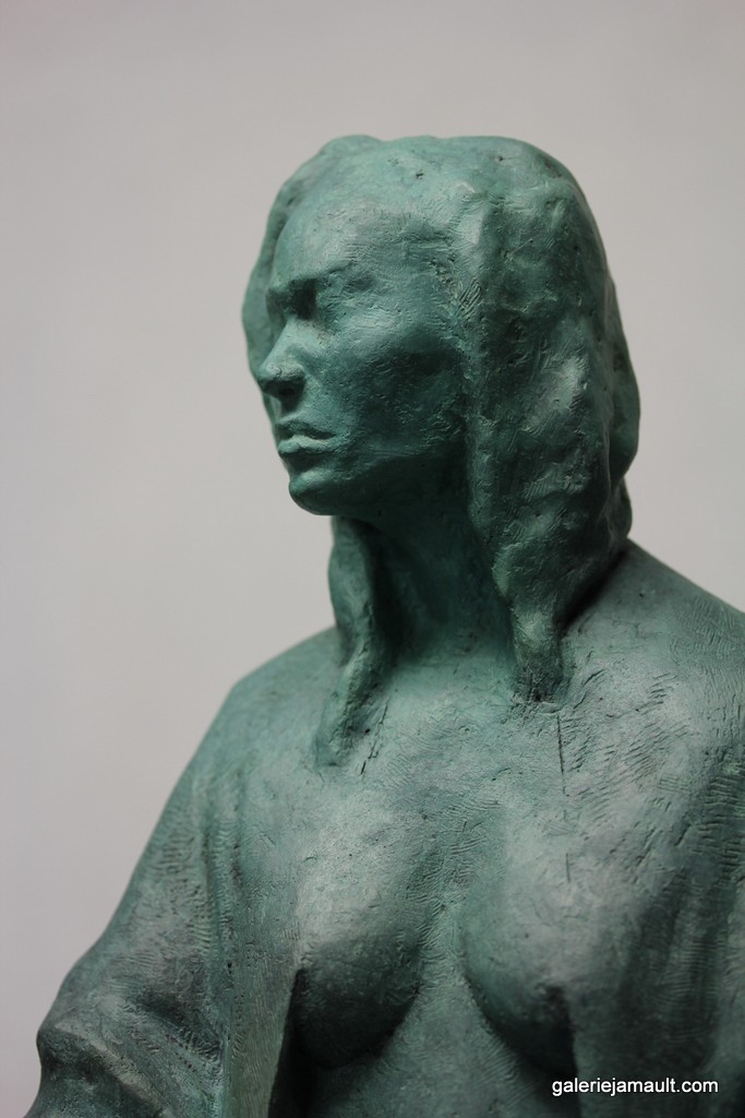 Sculpture originale en bronze de l'artiste Eric Vanel exposée à la Galerie Jamault à Paris