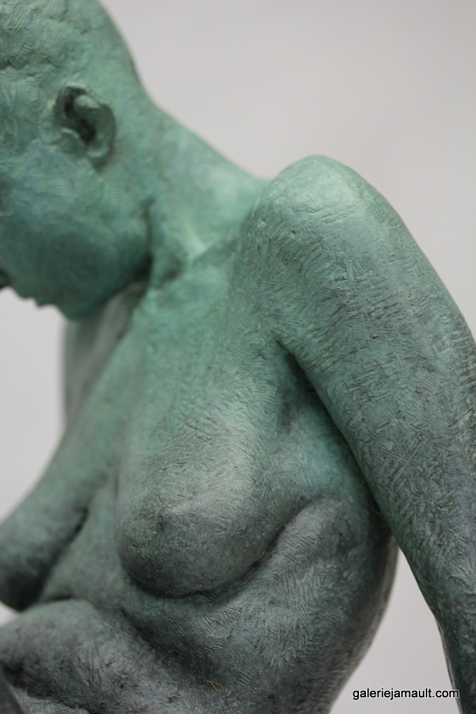 Sculpture originale en bronze de l'artiste Eric Vanel exposée à la Galerie Jamault à Paris