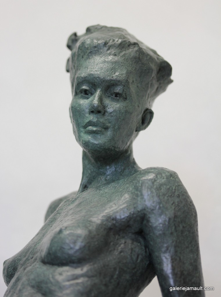 Sculpture originale en bronze de l'artiste Eric Vanel exposée à la Galerie Jamault à Paris