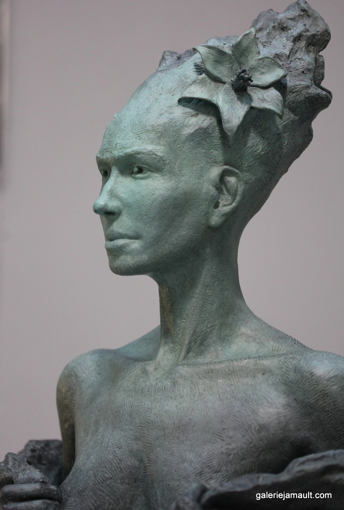 Sculpture originale en bronze de l'artiste Eric Vanel exposée à la Galerie Jamault à Paris