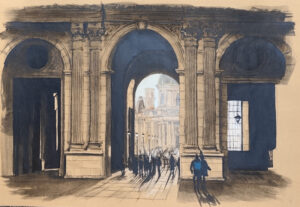 Dessin original de l'artiste français Guillaume Chansarel, natif de Bordeaux