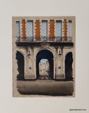 Dessin original de l'artiste français Guillaume Chansarel, natif de Bordeaux