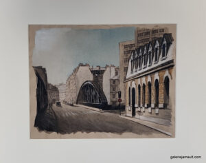 Dessin original de l'artiste français Guillaume Chansarel, natif de Bordeaux