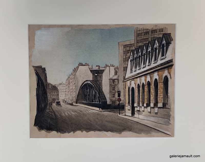 Dessin original de l'artiste français Guillaume Chansarel, natif de Bordeaux
