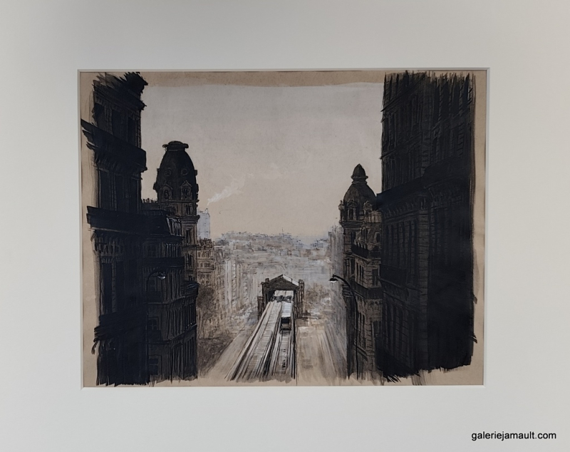 Dessin original de l'artiste français Guillaume Chansarel, natif de Bordeaux