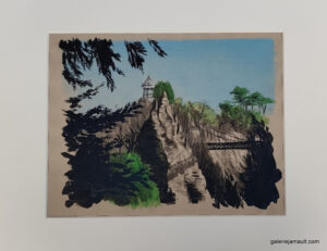 Dessin original de l'artiste français Guillaume Chansarel, natif de Bordeaux
