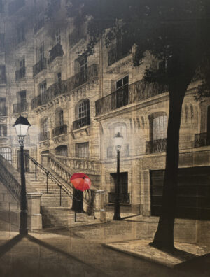 Peinture originale de l'artiste français Guillaume Chansarel, natif de Bordeaux